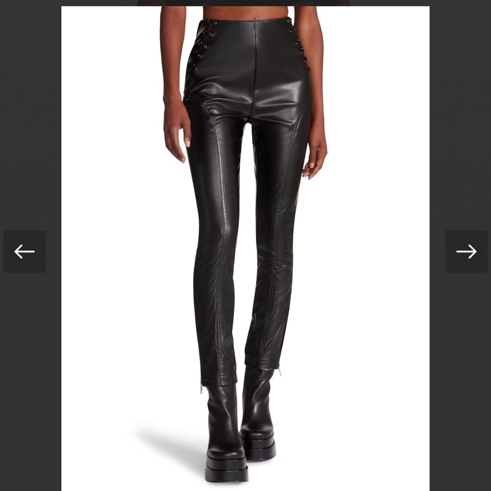 Steve Madden Black Faux Leather Pants